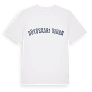 Büyükkarıştıran college t-shirt – ekologisk bomull t-shirt från Pinshirt