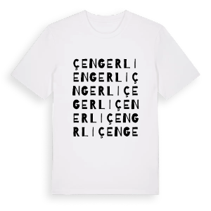 Çengerli ordlek t-shirt – ekologisk bomull t-shirt från Pinshirt