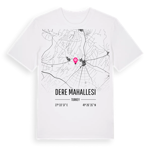 Dere Mahallesi karta t-shirt – ekologisk bomull t-shirt från Pinshirt