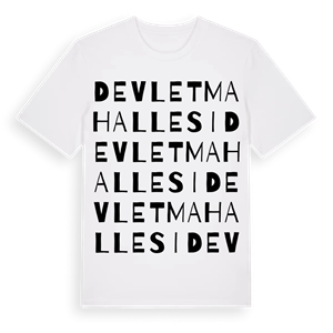 Devlet Mahallesi ordlek t-shirt – ekologisk bomull t-shirt från Pinshirt