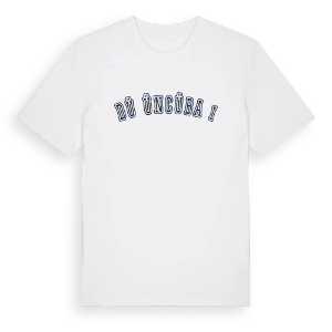 Düğüncübaşı college t-shirt – ekologisk bomull t-shirt från Pinshirt