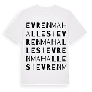 Evren Mahallesi ordlek t-shirt – ekologisk bomull t-shirt från Pinshirt