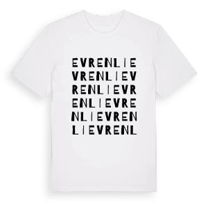 Evrenli ordlek t-shirt – ekologisk bomull t-shirt från Pinshirt