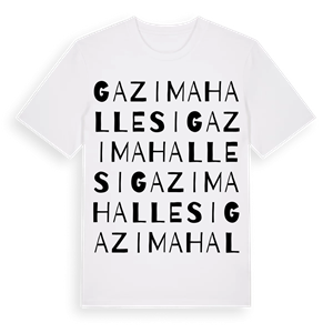 Gazi Mahallesi ordlek t-shirt – ekologisk bomull t-shirt från Pinshirt