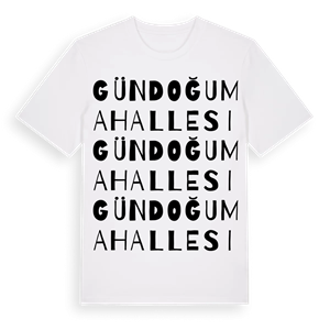 Gündoğu Mahallesi ordlek t-shirt – ekologisk bomull t-shirt från Pinshirt