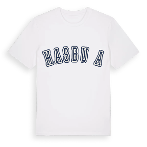 Hasbuğa college t-shirt – ekologisk bomull t-shirt från Pinshirt