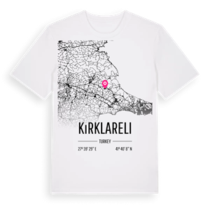 Kırklareli karta t-shirt – ekologisk bomull t-shirt från Pinshirt