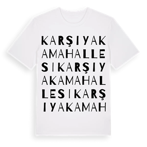 Karşıyaka Mahallesi ordlek t-shirt – ekologisk bomull t-shirt från Pinshirt
