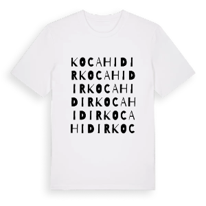Kocahıdır ordlek t-shirt – ekologisk bomull t-shirt från Pinshirt