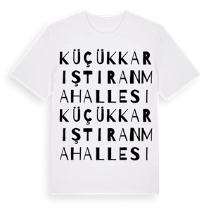 Küçükkarıştıran Mahallesi ordlek t-shirt – ekologisk bomull t-shirt från Pinshirt