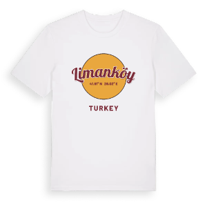 Limanköy cirkel t-shirt – ekologisk bomull t-shirt från Pinshirt