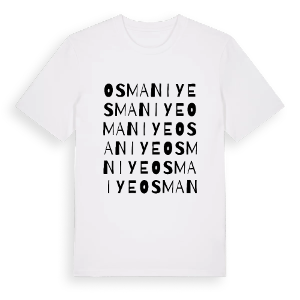 Osmaniye ordlek t-shirt – ekologisk bomull t-shirt från Pinshirt