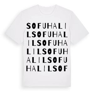 Sofuhalil ordlek t-shirt – ekologisk bomull t-shirt från Pinshirt