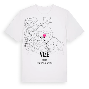 Vize karta t-shirt – ekologisk bomull t-shirt från Pinshirt