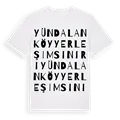 Yündalan Köy Yerleşim Sınırı ordlek t-shirt