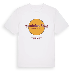 Yundalan Köyü cirkel t-shirt – ekologisk bomull t-shirt från Pinshirt