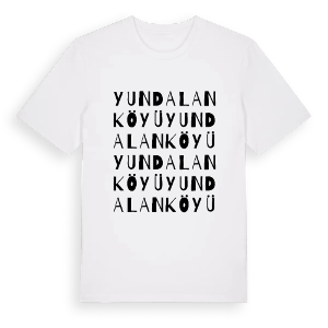 Yundalan Köyü ordlek t-shirt – ekologisk bomull t-shirt från Pinshirt