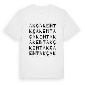 Akçakent ordlek t-shirt – ekologisk bomull t-shirt från Pinshirt