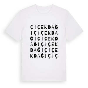 Çiçekdağı ordlek t-shirt – ekologisk bomull t-shirt från Pinshirt