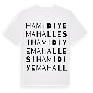 Hamidiye Mahallesi ordlek t-shirt – ekologisk bomull t-shirt från Pinshirt