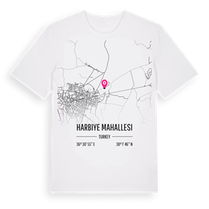 Harbiye Mahallesi karta t-shirt – ekologisk bomull t-shirt från Pinshirt
