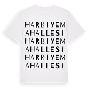 Harbiye Mahallesi ordlek t-shirt – ekologisk bomull t-shirt från Pinshirt