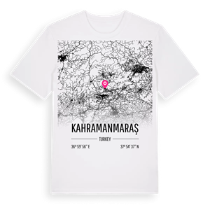 Kahramanmaraş karta t-shirt – ekologisk bomull t-shirt från Pinshirt