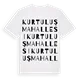 Kurtuluş Mahallesi ordlek t-shirt