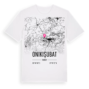Onikişubat karta t-shirt – ekologisk bomull t-shirt från Pinshirt