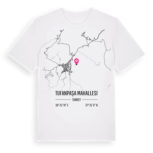 Tufanpaşa Mahallesi karta t-shirt – ekologisk bomull t-shirt från Pinshirt