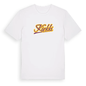 Kiekki baseball t-shirt – ekologisk bomull t-shirt från Pinshirt