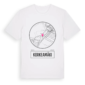 Korkeamäki t-shirt – ekologisk bomull t-shirt från Pinshirt