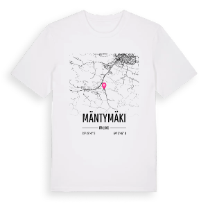 Mäntymäki karta t-shirt – ekologisk bomull t-shirt från Pinshirt
