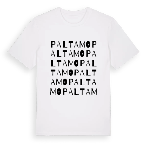 Paltamo ordlek t-shirt – ekologisk bomull t-shirt från Pinshirt