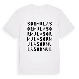 Sormula ordlek t-shirt – ekologisk bomull t-shirt från Pinshirt
