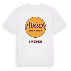 Åbäck cirkel t-shirt – ekologisk bomull t-shirt från Pinshirt