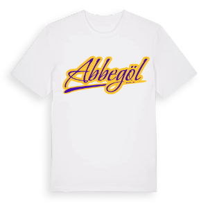 Abbegöl baseball t-shirt – ekologisk bomull t-shirt från Pinshirt