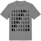 Mid Heather Gray t-shirt med Abbegöl ordlek t-shirt