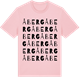 Pink Cotton t-shirt med Åberg ordlek t-shirt