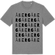 Mid Heather Gray t-shirt med Åberg ordlek t-shirt