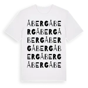 Åberg ordlek t-shirt – ekologisk bomull t-shirt från Pinshirt
