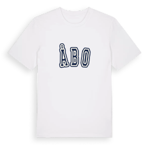 Åbo college t-shirt – ekologisk bomull t-shirt från Pinshirt