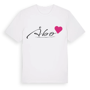 Åbo hjärta t-shirt – ekologisk bomull t-shirt från Pinshirt