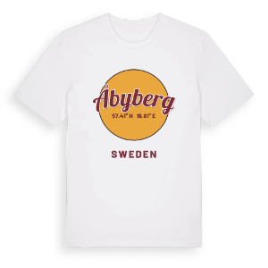 Åbyberg cirkel t-shirt – ekologisk bomull t-shirt från Pinshirt