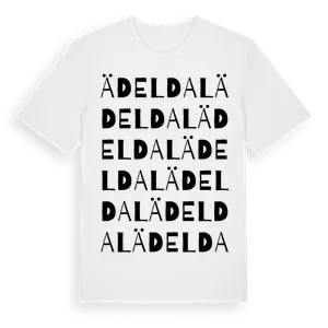 Ädeldal ordlek t-shirt – ekologisk bomull t-shirt från Pinshirt