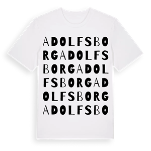 Adolfsborg ordlek t-shirt – ekologisk bomull t-shirt från Pinshirt