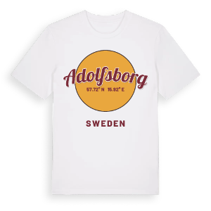 Adolfsborg cirkel t-shirt – ekologisk bomull t-shirt från Pinshirt