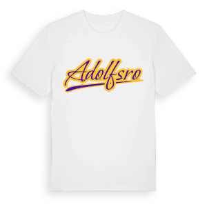 Adolfsro baseball t-shirt – ekologisk bomull t-shirt från Pinshirt