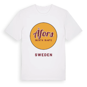Åfors cirkel t-shirt – ekologisk bomull t-shirt från Pinshirt