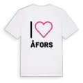 Jag älskar Åfors t-shirt stort tryck